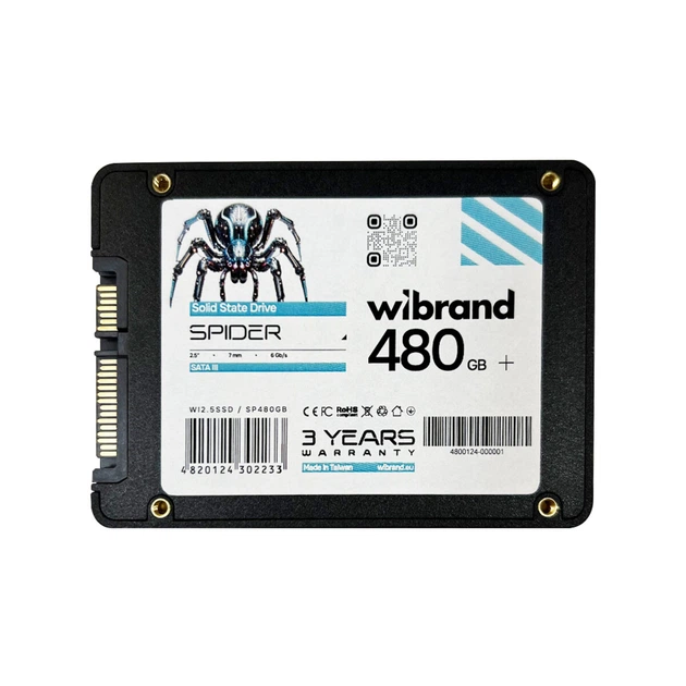 Твердотельный диск Wibrand Spider 480 ГБ - SSD 2.5", SATAIII, 7 мм, для ноутбуков и ПК - изображение 2