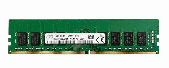 Оперативная память для ПК SK HYNIX DDR4 16GB 2Rx8 PC4-2666V Б/В
