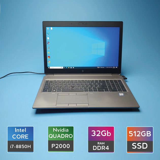 Windowsノート本体 HP Zbook Corei7 8850H Quadro P2000 32GB エイチピー 【美品】 HP Zbook 15 G5 (Core i7-8850H / 大容量