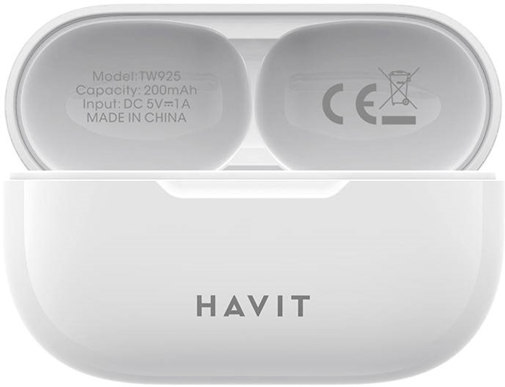 Навушники Havit TWS TW925 White (6939119031909) - зображення 2