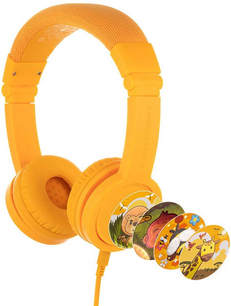 Słuchawki BuddyPhones explore plus dla dzieci Yellow (BP-EXPLOREP-YELLOW) - obraz 1