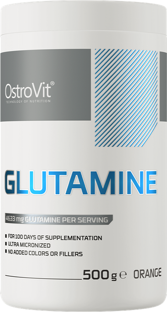 Aminokwas OstroVit L-Glutamina 500 g Pomarańczowy (5902232611540) - obraz 1