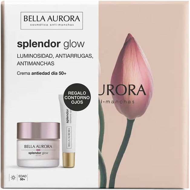 Набір для догляду за обличчям Bella Aurora Splendor Glow Денний крем 50 мл + Крем для шкіри навколо очей 15 мл (8413400017714) - зображення 1