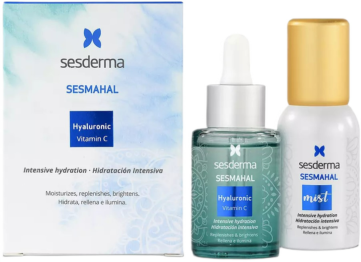 Zestaw do pielęgnacji twarzy Sesderma Sesmahal Serum z kwasem hialuronowym i witaminą C 30 ml + Mgiełka 30 ml (8429979472618) - obraz 1