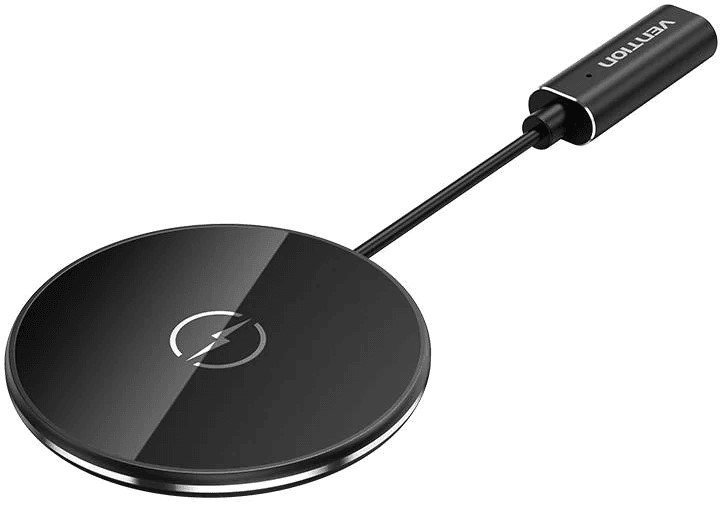 Бездротова зарядка Vention 15W USB-C Cable 1 м Black (6922794761612) - зображення 1