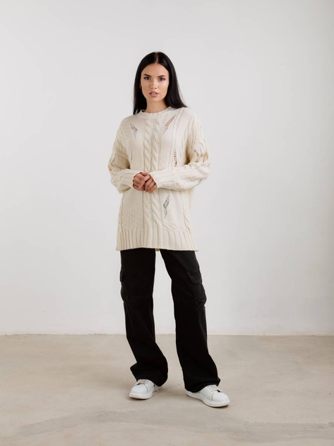 Свитер с рваными элементами "Вермонт" ROMASHKA Молочный, One Size, 13704 