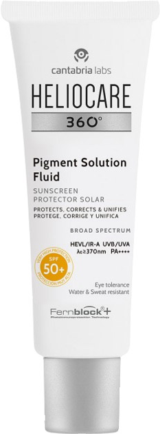 Набір Heliocare 360 Pigment Solution Сонцезахисний флюїд для обличчя SPF 50+ 50 мл + Сироватка для обличчя 15 мл (8436574363456) - зображення 2