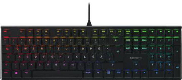 Клавіатура дротова Cherry MX 10.0N RGB G8A-25010LVBDE-2 (WLONONWCRAMWO) - зображення 1