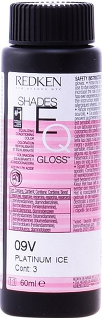 Farba-błyszczyk Redken Shades Eq Gloss 09V Platinum Ice do tonowania włosów bez amoniaku 60 ml (884486003768) - obraz 2