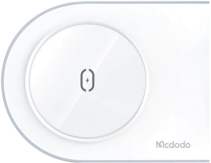 Бездротова зарядка McDodo 3в1 15W телефон/TWS/Apple Watch White (6921002670623) - зображення 2