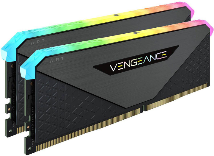 Оперативна пам'ять Corsair DDR4-3200 32768MB PC4-25600 (Kit of 2x16384) Vengeance RGB RT Black (CMN32GX4M2Z3200C16) - зображення 2