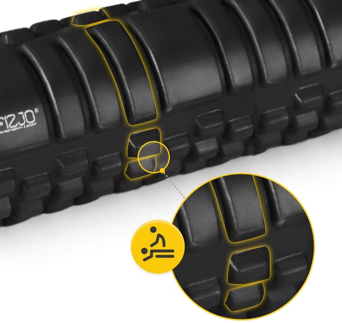Массажный ролик 4FIZJO 45 x 13.5 см (валик, роллер) Black (P-5907739310545) - изображение 6