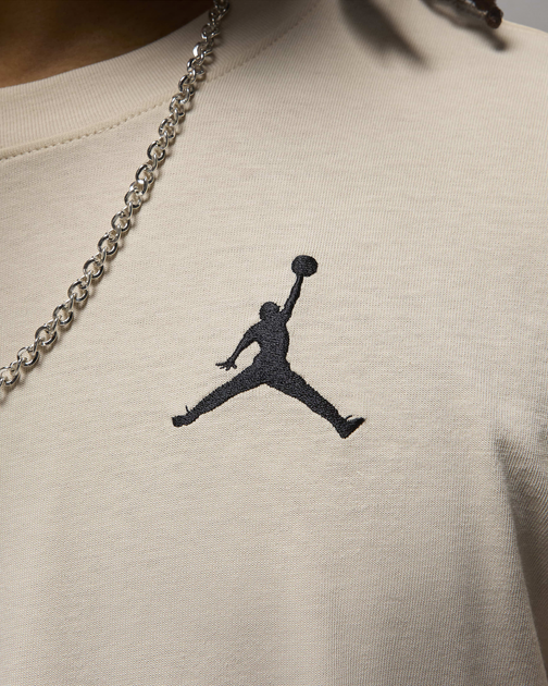 Футболка JORDAN M J JUMPMAN EMB SS CREW M Бежевий DC7485-203 - изображение 4