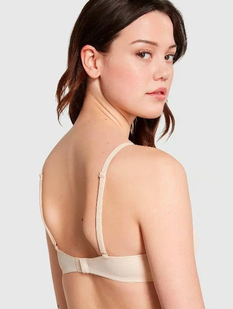 Бюстгальтер Victoria's Secret Pink PUSH-UP WIRELESS BRA Бежевий 36B (80B) - зображення 2