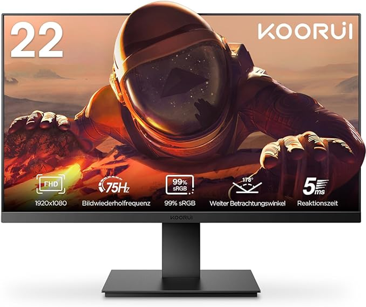 Монитор 22" Koorui 22N1 Full HD VA 75 Гц - изображение 1