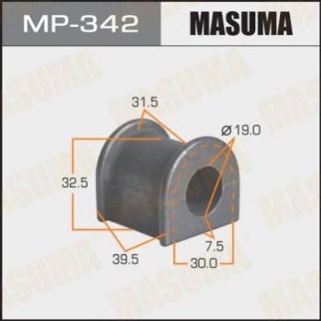 Втулки стабилизатора MASUMA MP342 Toyota Rav-4 4881542030 - изображение 1