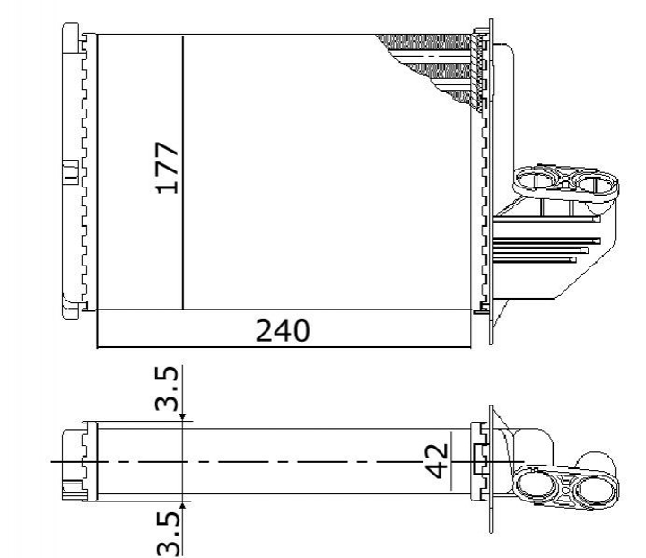 Радіатор грубки STARLINE BWA6172 BMW 3 Series 8390435, 64118390435 - зображення 1