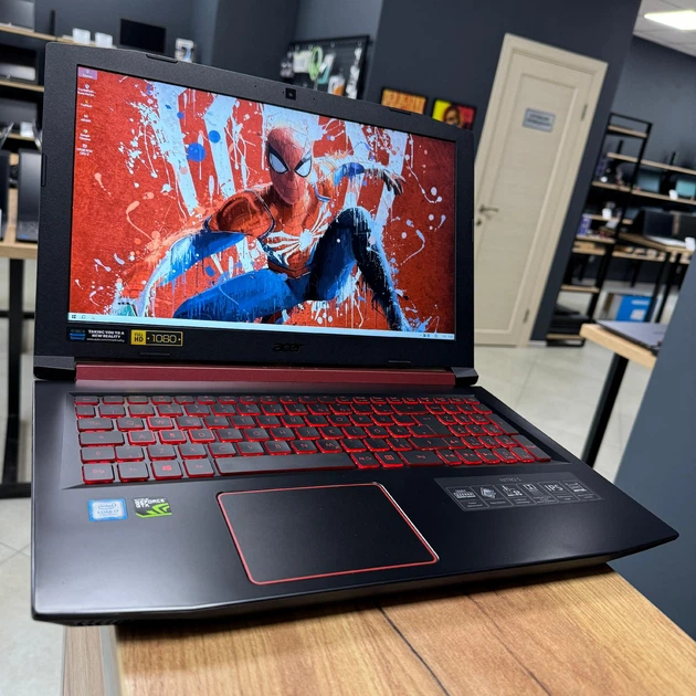 Игровий ноутбук Acer Nitro 5 (AN515-51)/ 15.6" FullHD, IPS/ Intel Core i7 7700HQ/ NVIDIA GeForce GTX 1050 Ti (на 4 GB, GDDR5)/ RAM 16 GB DDR4/ 256 GB NVME + 1 TB HDD/ Windows 10 Home/ Клавиатура с подсветкой Б\У - изображение 3