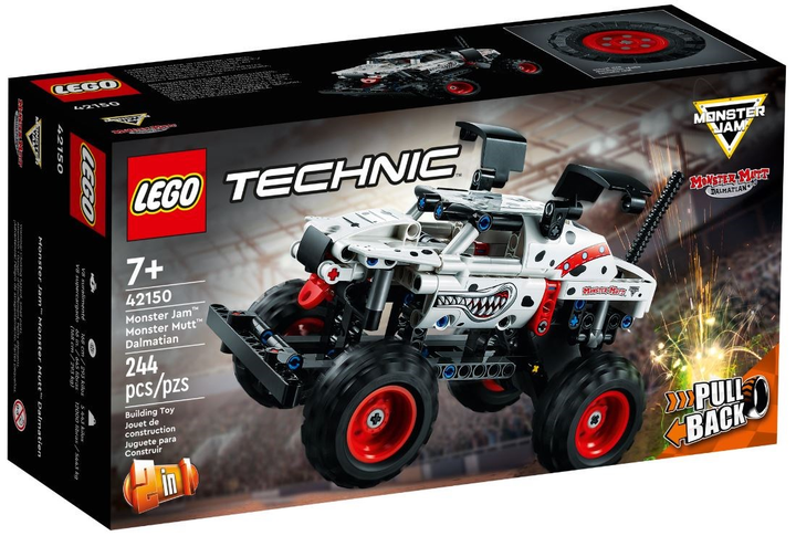 Zestaw klocków LEGO Technic Monster Jam Monster Mutt Dalmatian 244 elementy (42150) (955555903698429) - Outlet - obraz 1