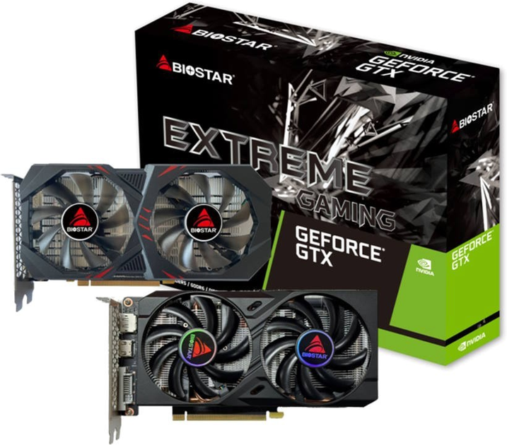 Відеокарта Biostar PCI-Ex GeForce GTX 1660 Ti Extreme Gaming 6GB GDDR6 (192bit) (1770/12000) (HDMI, DisplayPort, DVI-D) (VN1666TF69) - зображення 4