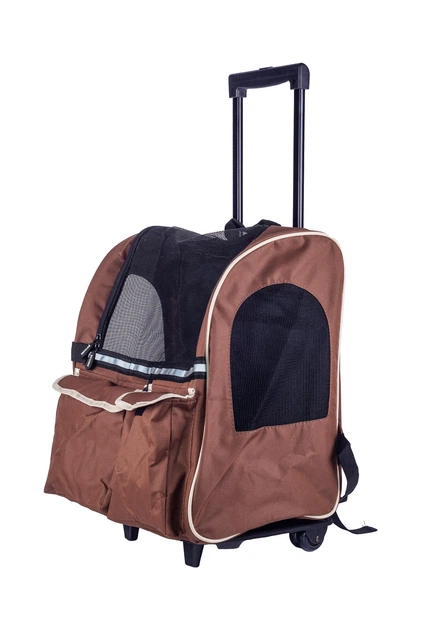 Рюкзак-візок для домашніх тварин SENFUL 3-In-1 Pet Trolley Brown - Фото 2 Рюкзак-візок для домашніх тварин SENFUL 3-In-1 Pet Trolley Brown - зображення 2