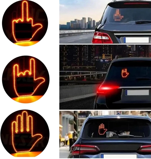 Світлодіодна рука LED лампа з жестами для авто Hand Light з пультом керування - изображение 2