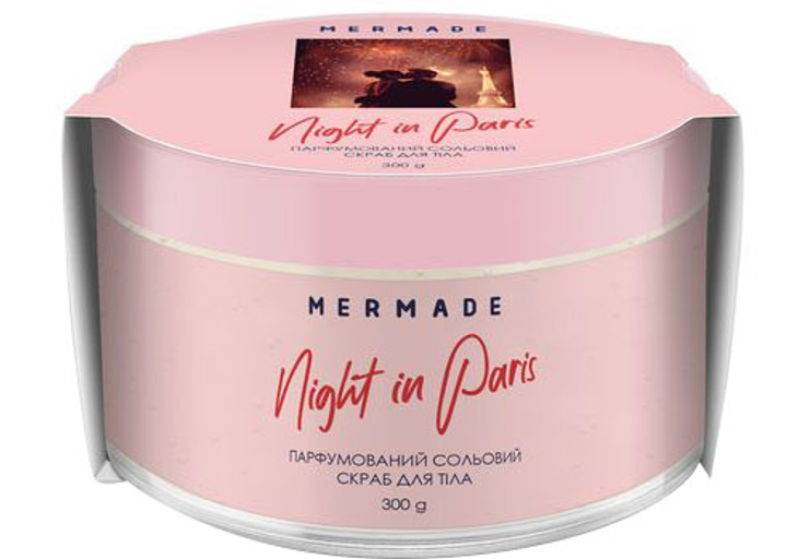 Парфюмированный солевой скраб для тела Mermade Night in Paris 300 г (4823122900944) - изображение 1