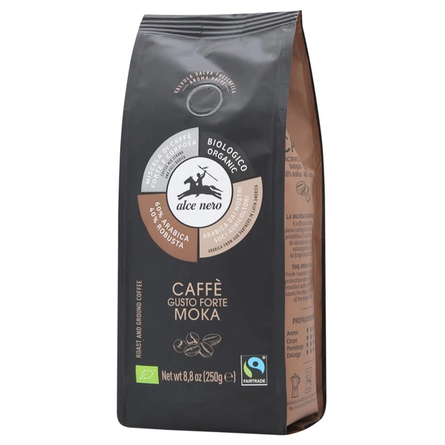Кофе для гейзерной кофеварки арабика и робуста органическая Fairtrade Alce Nero (19707168) - Фото 1 Кофе для гейзерной кофеварки арабика и робуста органическая Fairtrade Alce Nero (19707168) - изображение 1