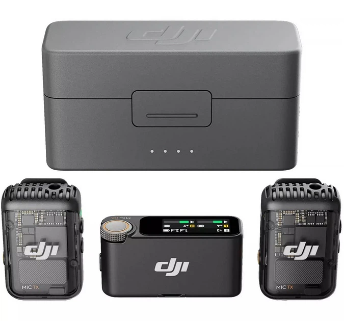 Микрофонная радиосистема DJI Mic 2 (2 TX + 1 RX + Charging Case) - Фото 1 Микрофонная радиосистема DJI Mic 2 (2 TX + 1 RX + Charging Case) - изображение 1