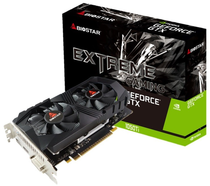 Видеокарта Biostar PCI Ex GeForce GTX 1050 Ti Extreme Gaming 4GB GDDR5 128bit 1392 7007