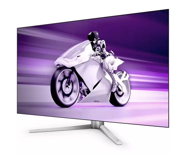 TFT 42" Philips 42M2N8900, OLED 4K UHD, 138Hz, 0.1ms, 2хHDMI, DP, USB-C, USB-hub, HAS, білий - Фото 3 TFT 42" Philips 42M2N8900, OLED 4K UHD, 138Hz, 0.1ms, 2хHDMI, DP, USB-C, USB-hub, HAS, білий - изображение 3