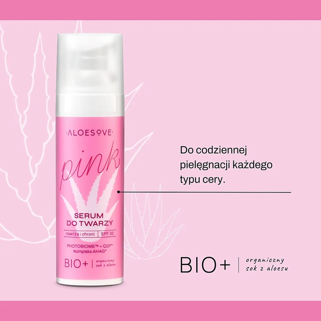 Сироватка для обличчя Aloesove Pink Spf 30 захисна 30 мл (5902249018394) - зображення 3