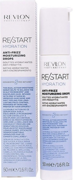 Сироватка для волосся Revlon Restart Hydration Drops 50 мл (8432225114590) - зображення 1