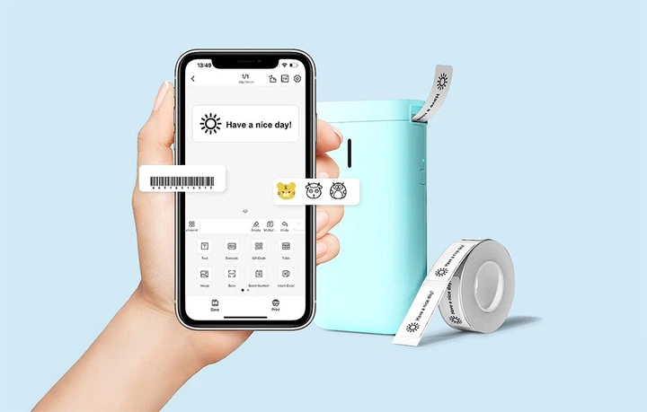 Drukarka etykiet Niimbot D11 bezprzewodowa Blue (6972842748041) - obraz 7