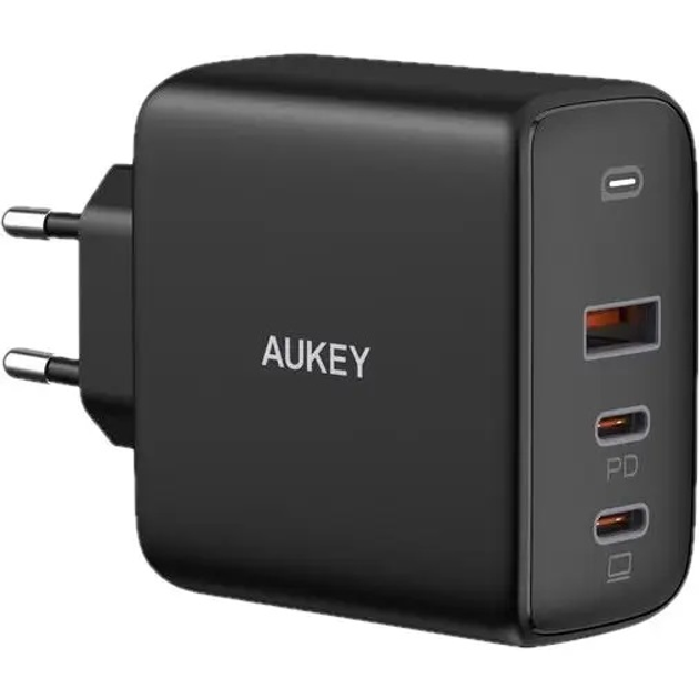 Зарядний пристрій AUKEY PA-B6S Black Omnia Mix GaN (5902666661807) - зображення 1