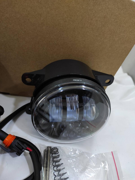 Дополнительные противотуманные LED фары ПТФ на Daewoo NEXIA 3,5" 45+45W біл/жовт 06- комплект Дэу Нексия M2065055 - изображение 4