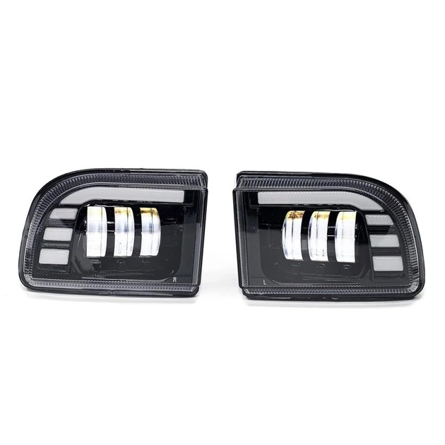 Дополнительные противотуманные LED фары ПТФ на Chevrolet Lacetti 45W+DRL 04- комплект Шевроле Лачетти SV0566 - изображение 2