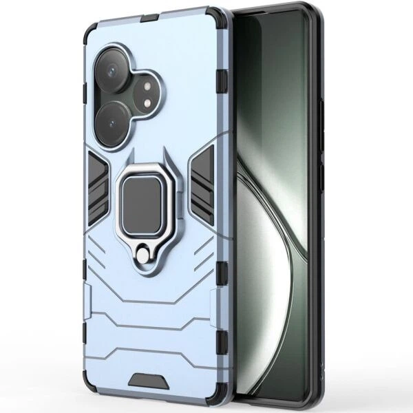 Чехол с подставкой Deexe Hybrid Case для Realme GT Neo 6 SE / GT 6T - Blue - изображение 2