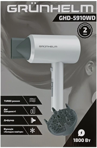 Фен Grunhelm GHD-5910WD (BP131672) - изображение 4
