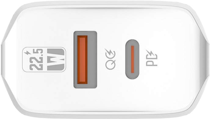 Мережевий зарядний пристрій Ldnio USB-C 22.5 W + кабель USB-C - Lightning (A2421C Type-C - lig) - зображення 2
