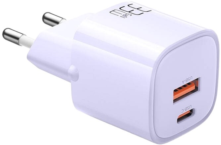 Ładowarka sieciowa Mcdodo GaN 33W USB-C USB-A Fioletowa (CH-0155) - obraz 1