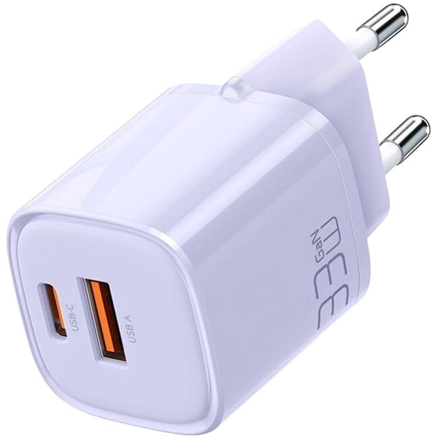 Ładowarka sieciowa Mcdodo GaN 33W USB-C USB-A Fioletowa (CH-0155) - obraz 2