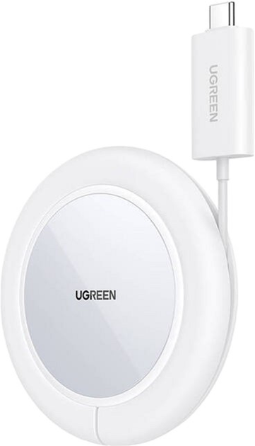 Зарядний пристрій бездротовий Ugreen 15 W White (6957303841233) - зображення 1