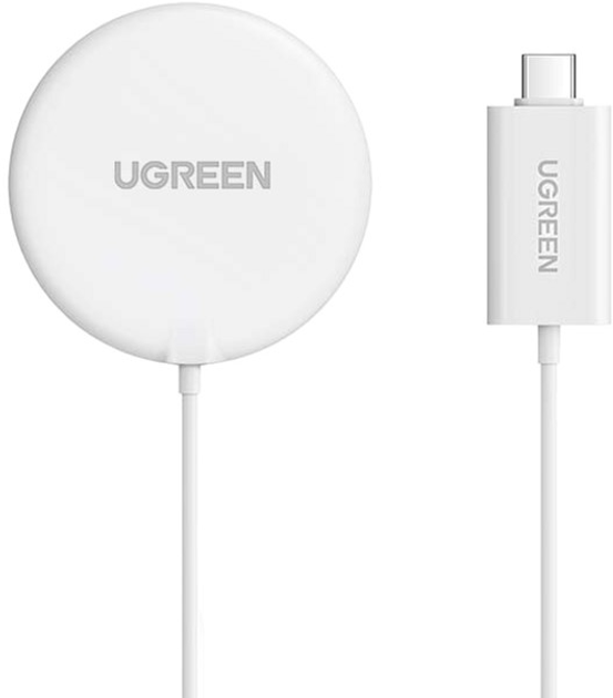 Зарядний пристрій бездротовий Ugreen 15 W White (6957303841233) - зображення 2