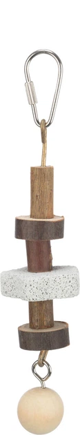 Игрушка для птиц Trixie Natural Living с вулканическим камнем 16 см TX-58951 - Фото 3 Игрушка для птиц Trixie Natural Living с вулканическим камнем 16 см TX-58951 - изображение 3