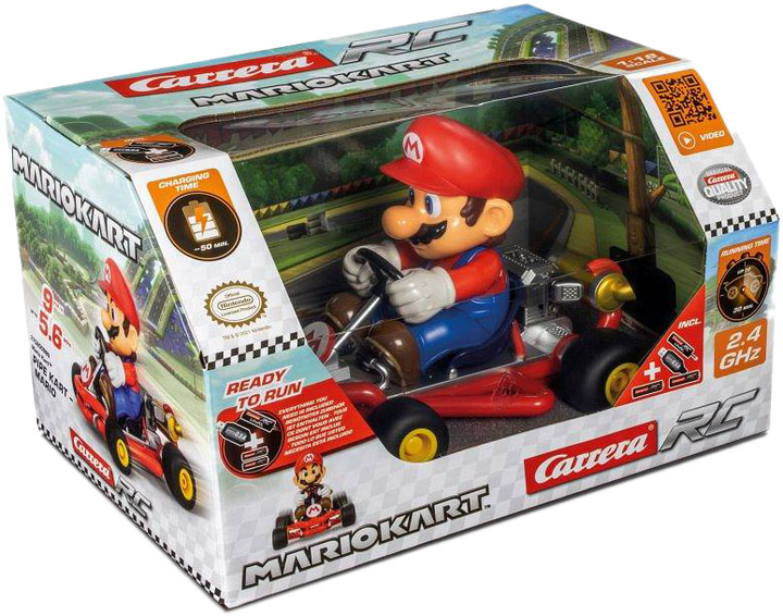 Автомобільмобіль Carrera RC Mario Kart Pipe Kart Mario 2.4 ГГц (9003150131953) - зображення 1