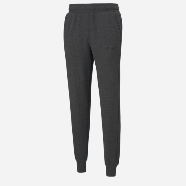 Spodnie dresowe męskie Puma Ess Logo Pants Tr Cl 58671607 S Ciemnoszare (4063697295872) - obraz 1