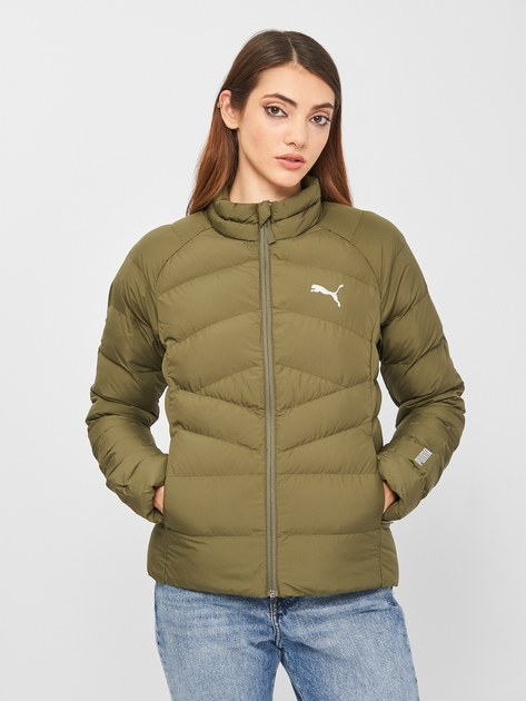 Куртка демісезонна коротка жіноча Puma Warmcell Lightweight Jacket 58770444 XS Зелена (4063699054262) - зображення 1