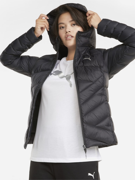 Пуховик короткий жіночий Puma Pwrwarm Packlite 600 Hd Down Jacket 58770601 XS Чорний (4063699039375) - зображення 1