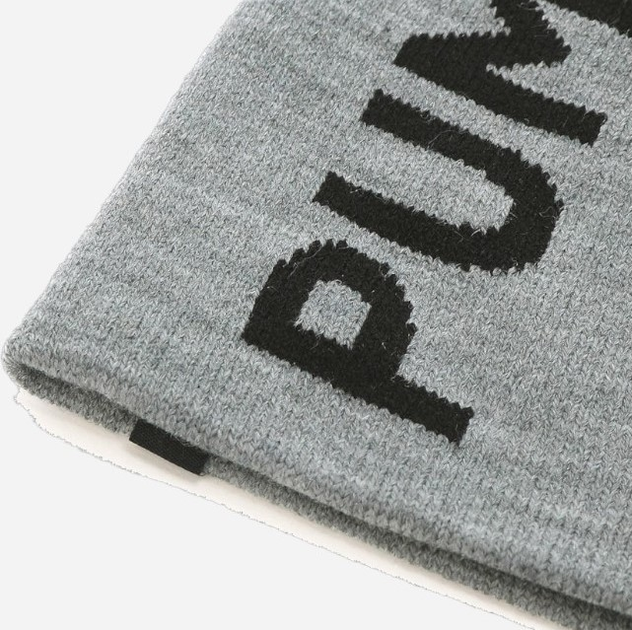 Czapka beanie Puma Ess Classic Cuffless Beanie 02343305 Szara (4064533036352) - obraz 6